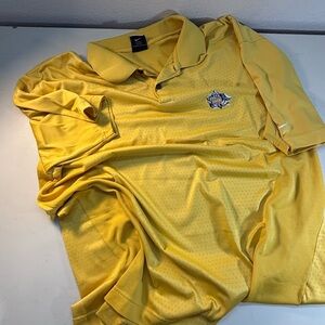 Nike Men's Bright Yellow Polo Shirt
